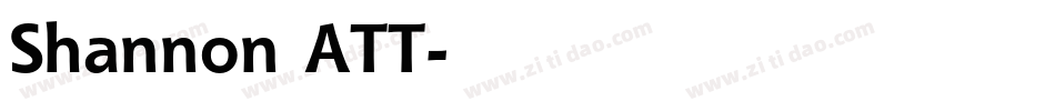 Shannon ATT字体转换